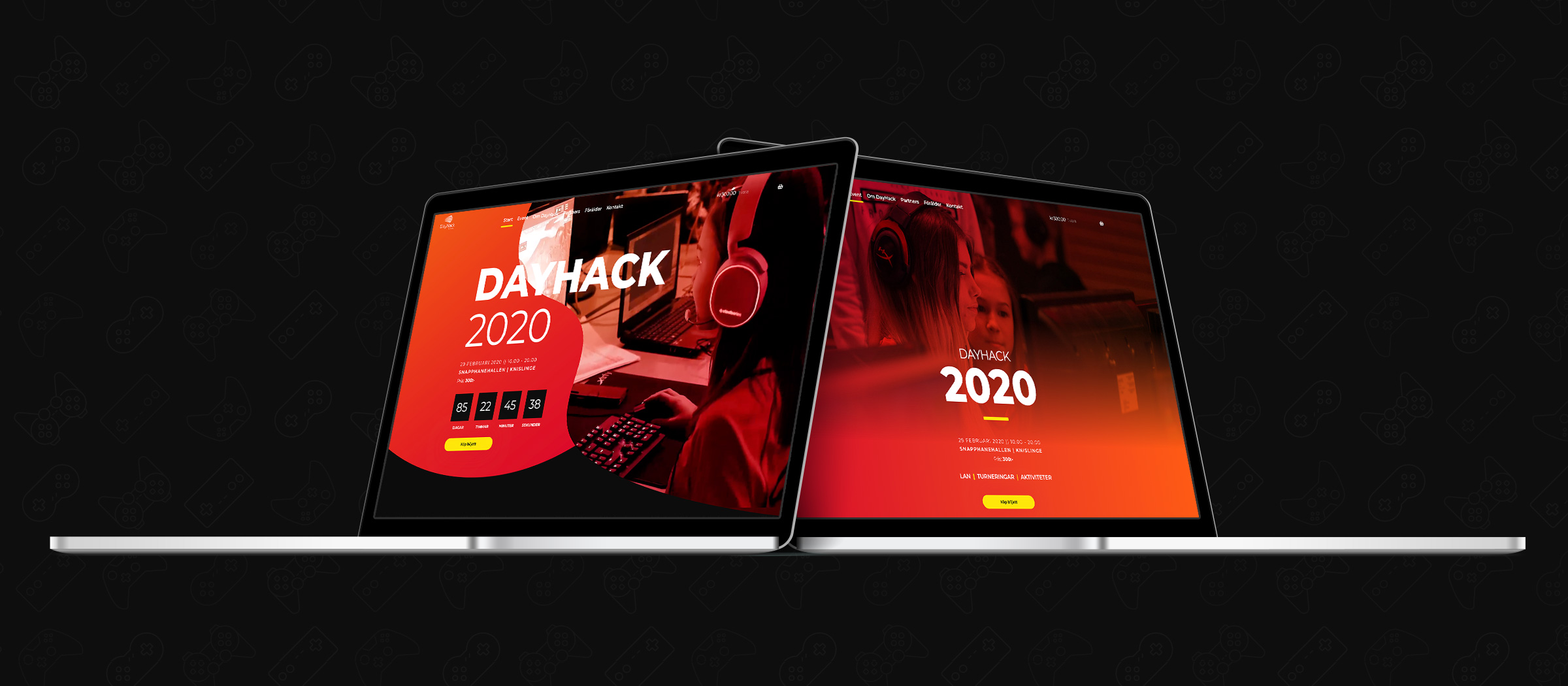 Dayhack hemsida desktop